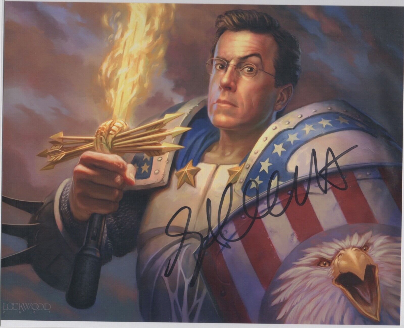 STEPHEN COLBERT signed 8x10 Photo Poster painting AUTOGRAPH BAS Beckett LATE SHOW President ?