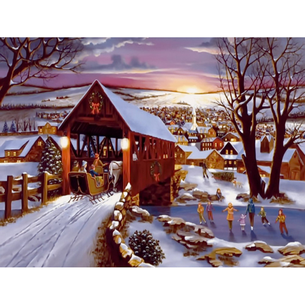 

House Scenery - Round Drill Diamond Painting - 40*30CM, 501 Original
