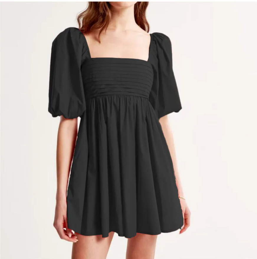 Mature Women Summer Casual Summer Stylish Pleated Dress