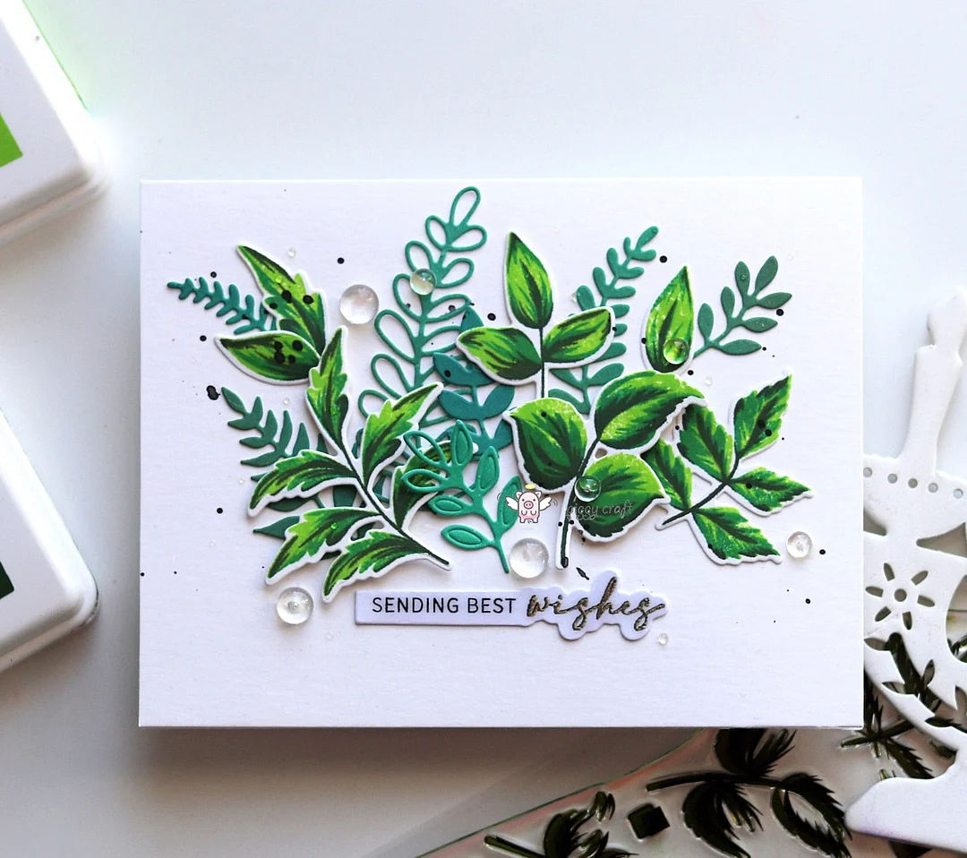 Piggy Craft metal cutting dies cut die mold Various leaves decoration Scrapbook paper craft knife mould blade punch stencils die