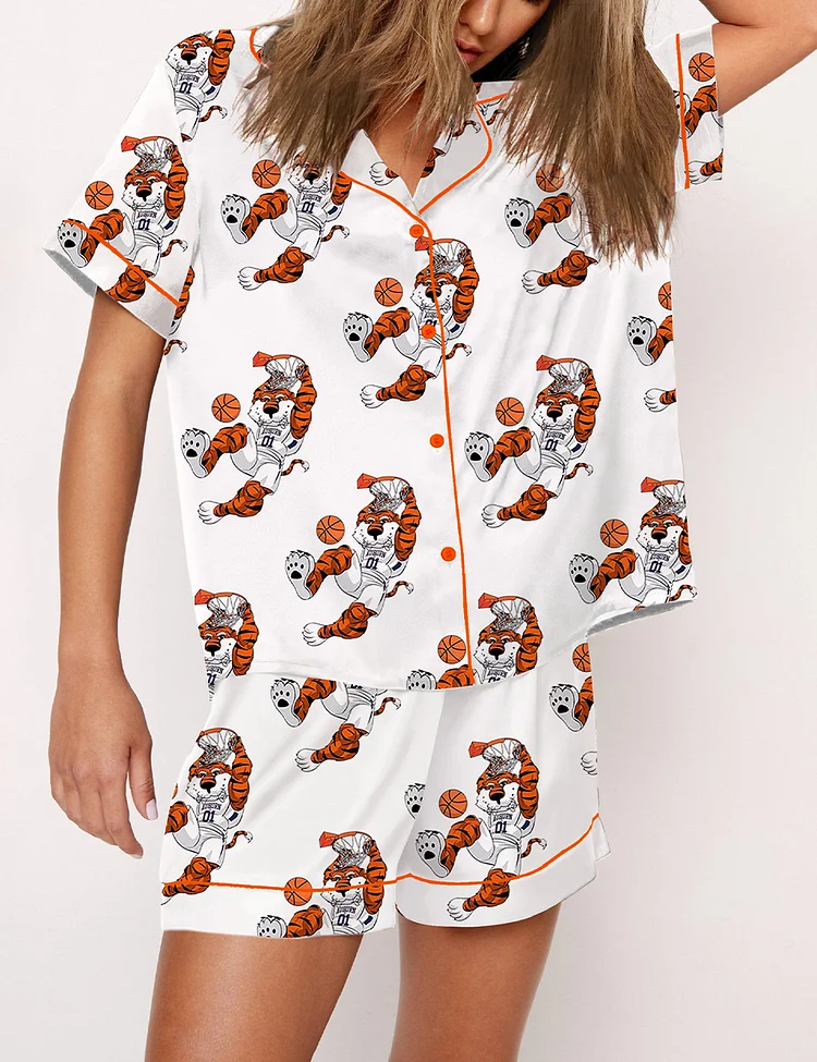 Women's Auburn Tigers Final Four 2025 Men's Basketball Print Pajama Set