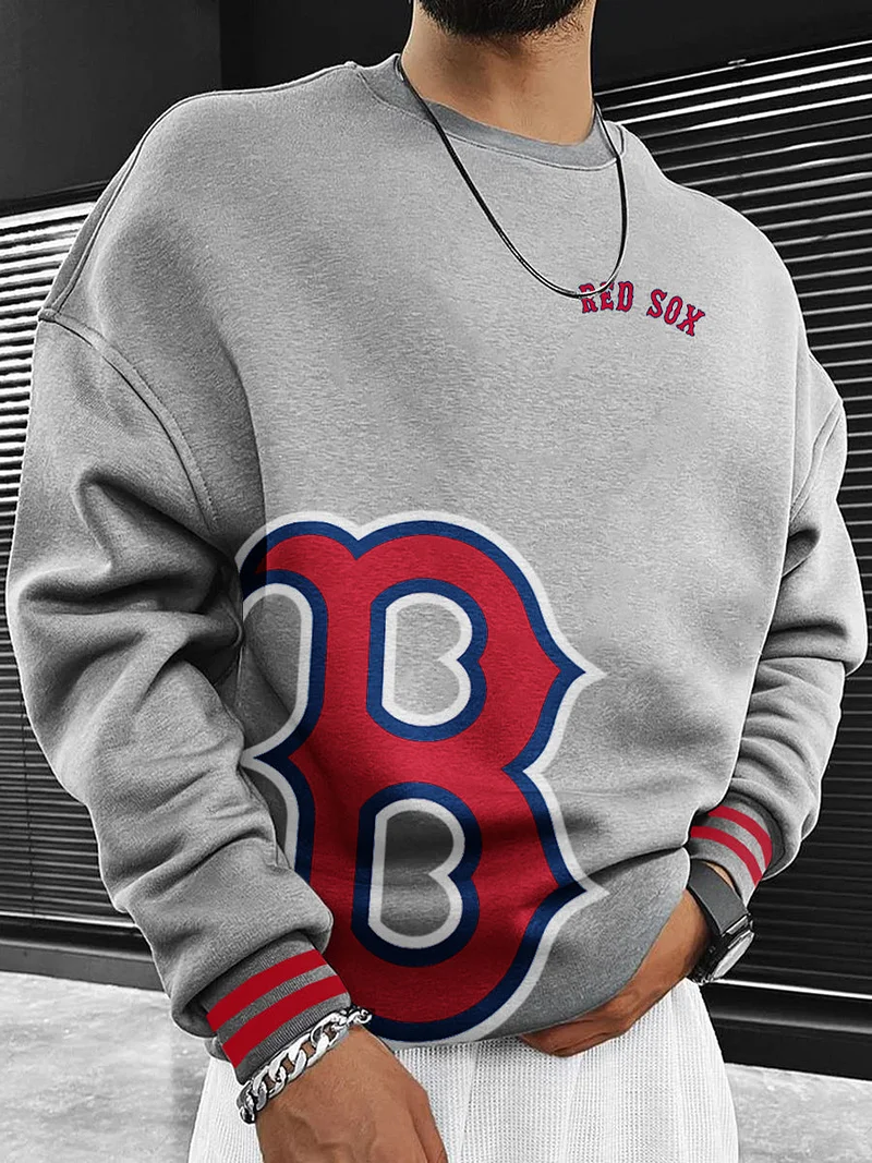 Boston Red Sox Fashion Men's Crewneck Sweatshirt