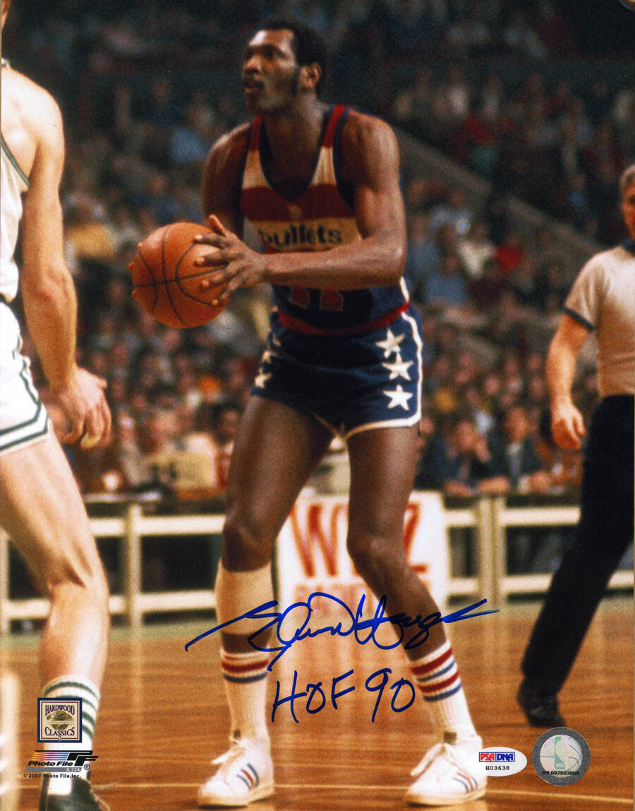 Elvin Hayes SIGNED 11x14 Photo Poster painting + HOF 90 Washington Bullets PSA/DNA AUTOGRAPHED