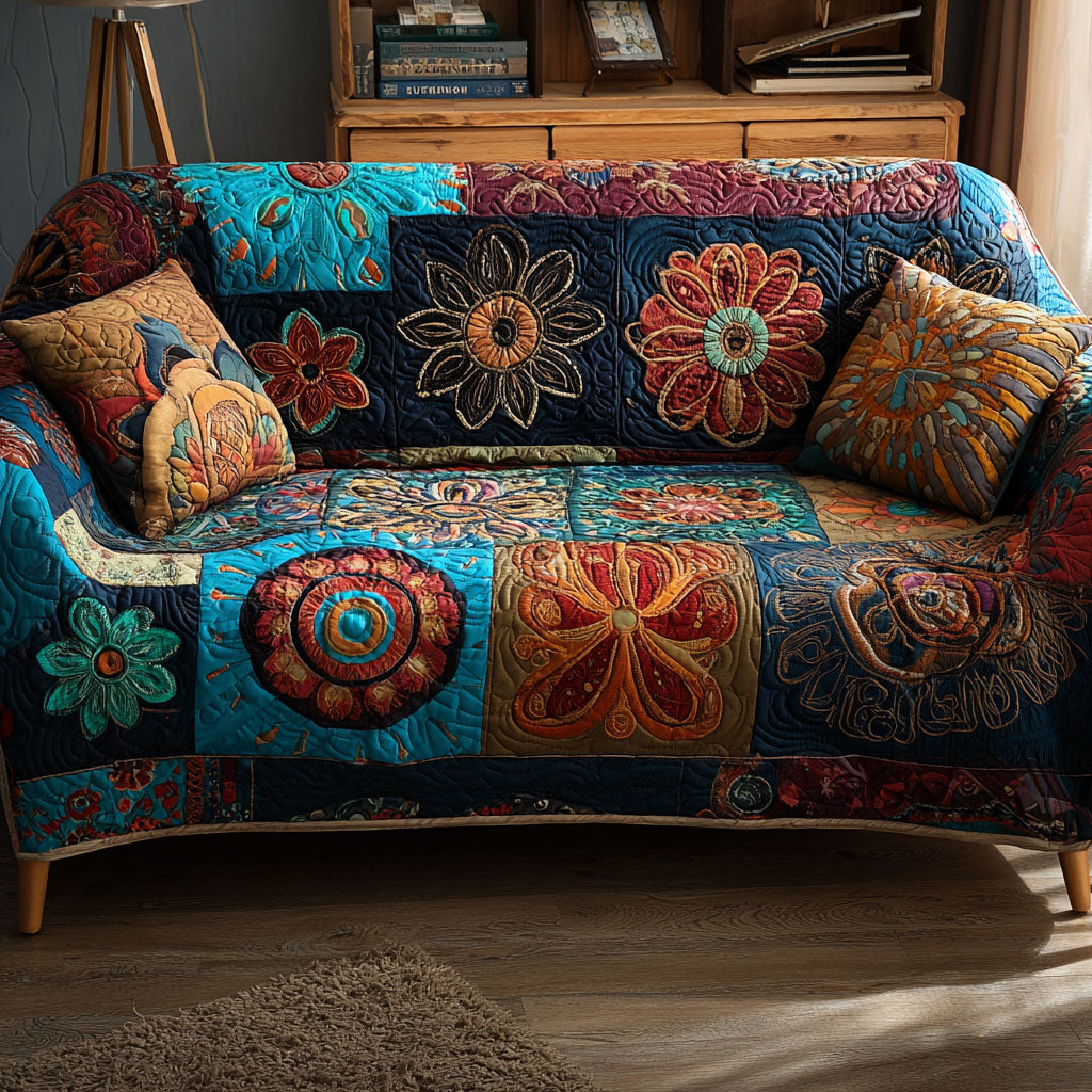 Wild Soul Path Quilted Sofa Cover NCU0PT10047 everthome