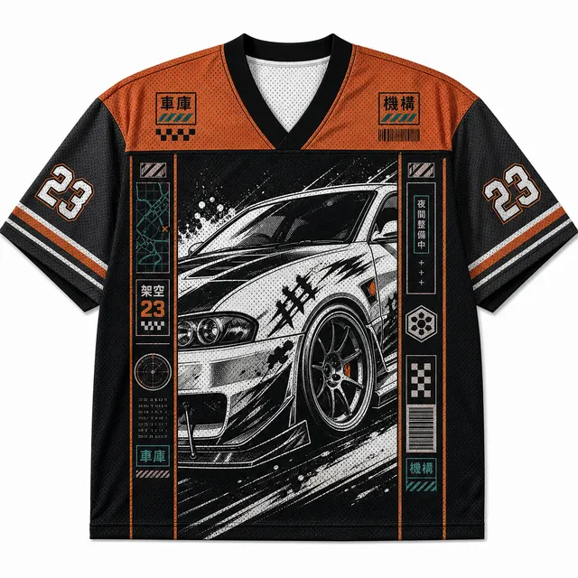 Techwear JDM Racing 023 SINGLE V1 Short Sleeve Jersey