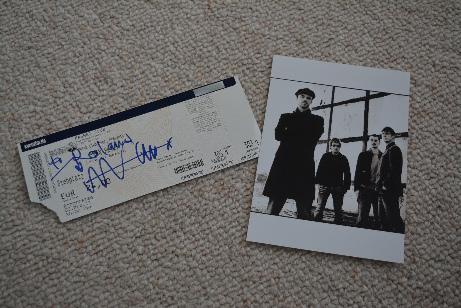 FRAN HEALY signed autograph In Person concert ticket TRAVIS + Photo Poster painting