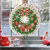 Christmas Wreath 2D Flat DIY Diamond Painting Pendant 9.84x9.84in