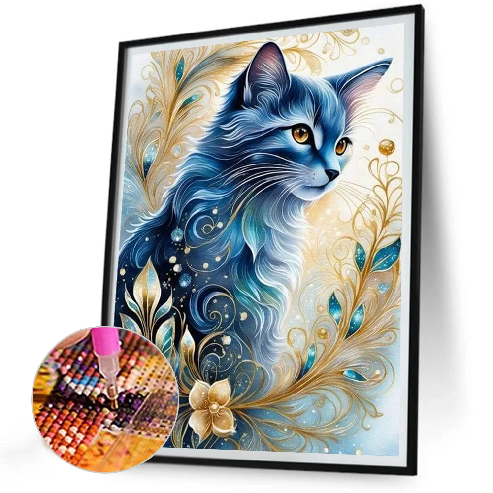 Diamond Painting - Full Round Drill - Cat(Canvas|30*40cm)