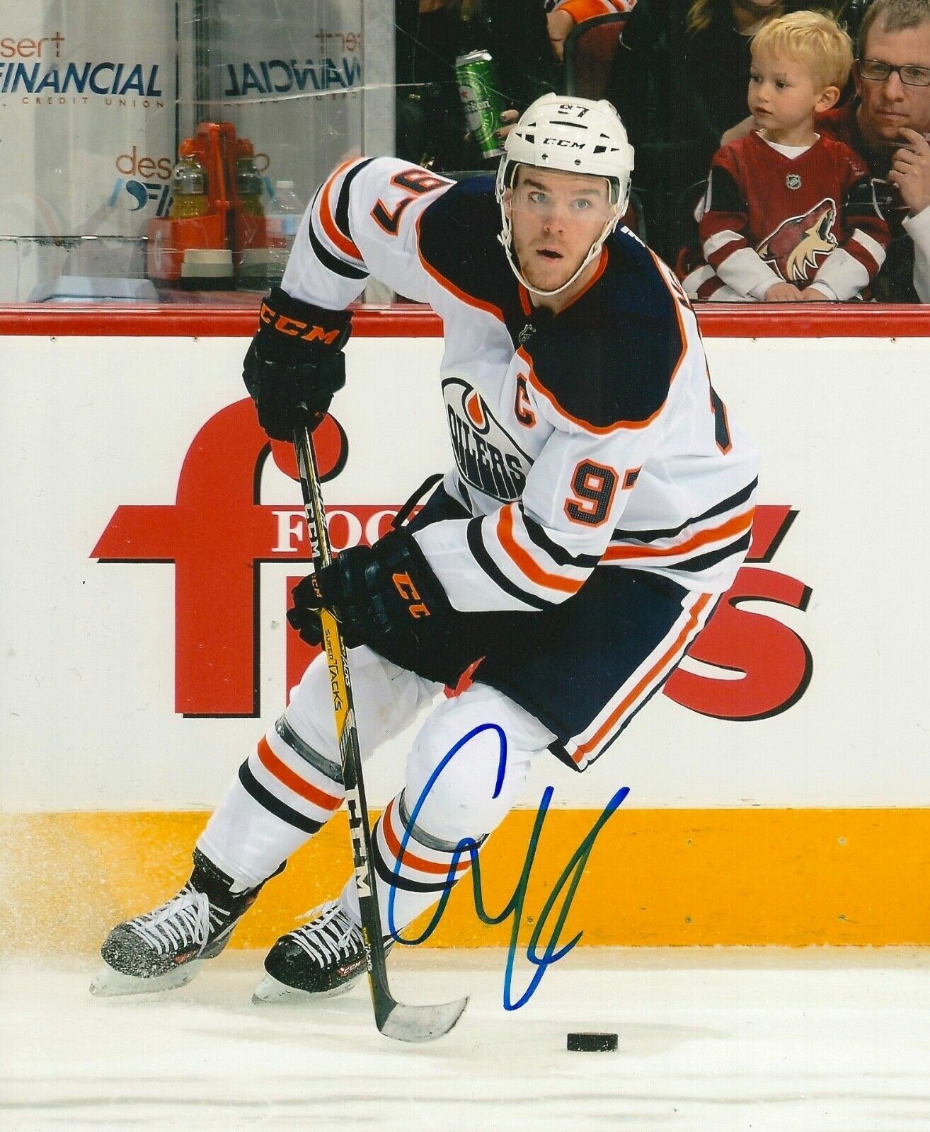 Connor McDavid Autographed Signed 8x10 Photo Poster painting ( Oilers ) REPRINT