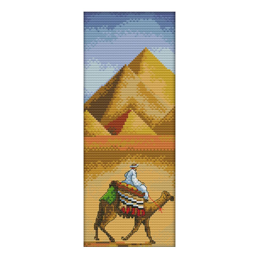 

Egyptian Pyramids - 14CT Stamped Cross Stitch - 15*33cm, 501 Original