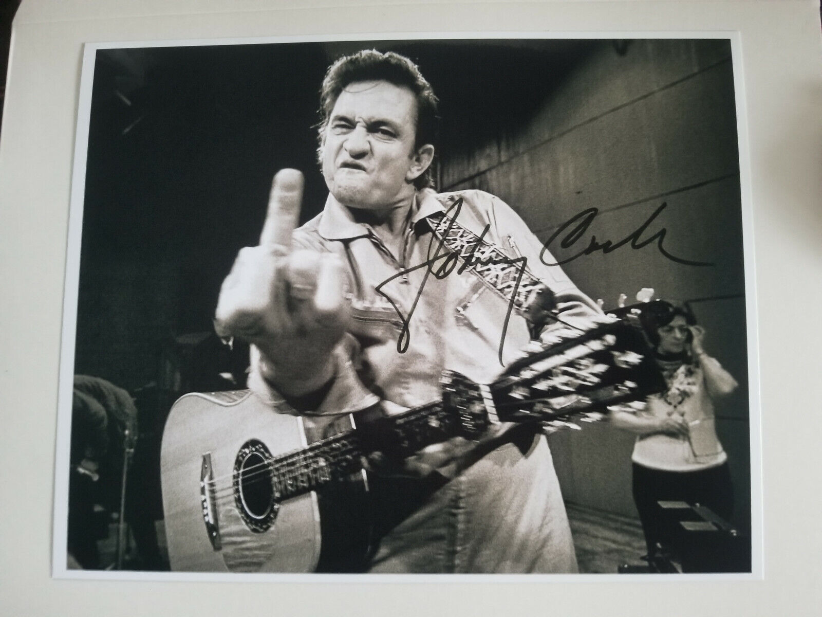 Johnny Cash Signed 8x10 Photo Poster painting RP -  ShipN!