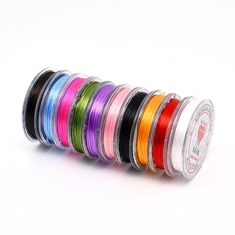 10 Rolls/Package Spandex Wire Diameter: 0.8mm Jewelry Accessories