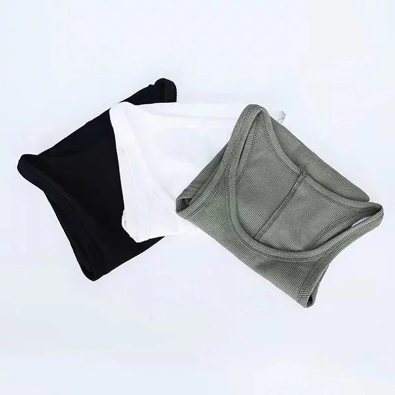 Churchf Churchf Early Autumn New Women's Pure Color Narrow Shoulder Elastic Slim Thin Bottom Sling Sleeveless Small Vest