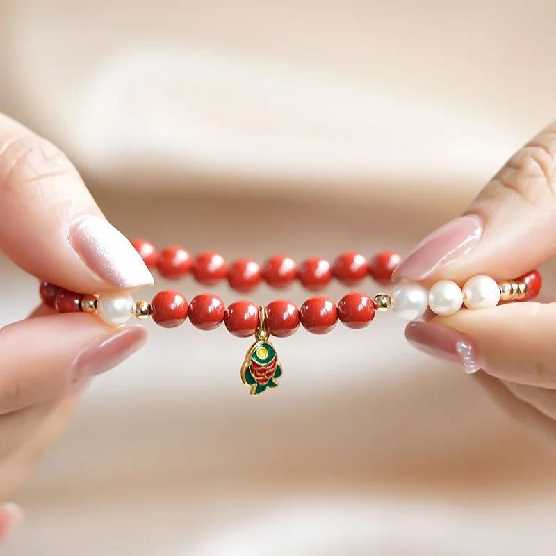 Carp Pearl Agate Bracelet