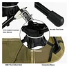Swivel camping chair, compact and foldable, installs in 30 seconds, lightweight outdoor backpacking chair for camping, travel, hiking, beach, holds 300 lbs.