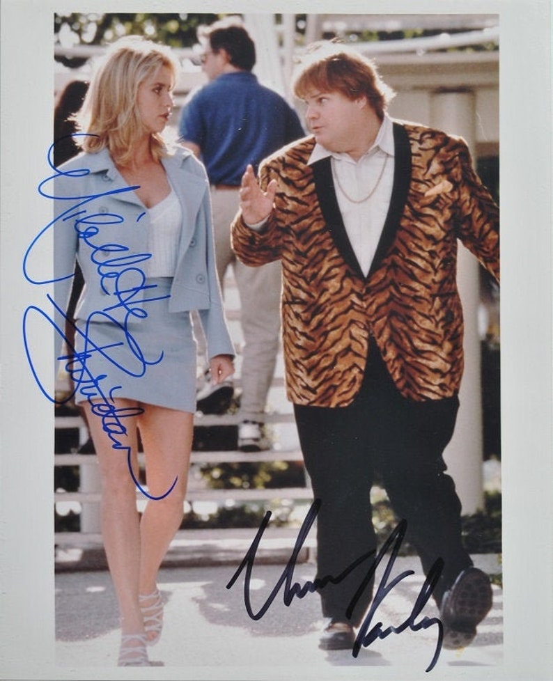 CHRIS FARLEY & NICOLETTE Sheridan Cast Signed Photo Poster painting X2Beverly Hills Ninja wcoa