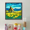 Flower Field-11CT Stamped Cross Stitch 50*50cm/19.69*19.69in tapestrymarket