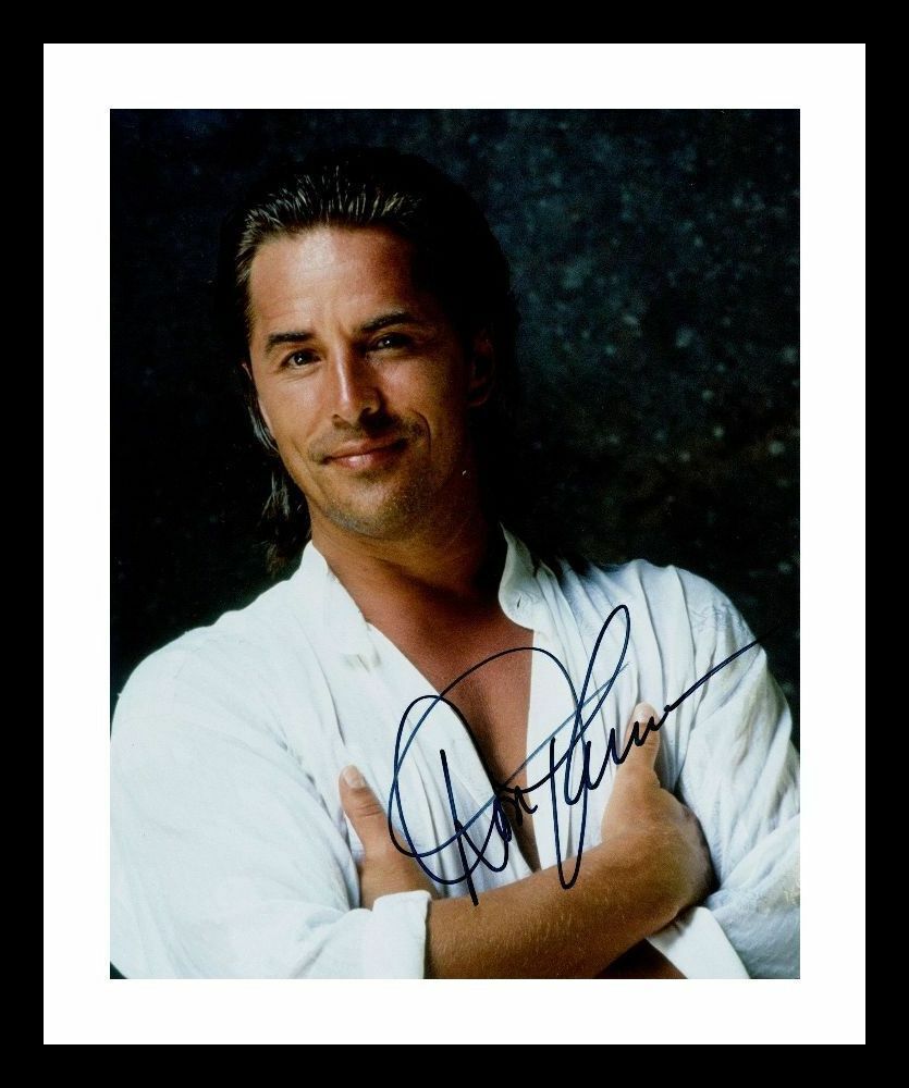 Don Johnson Autograph Signed & Framed Photo Poster painting