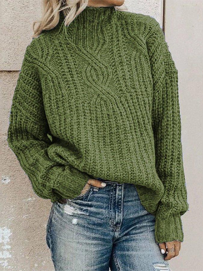 Rotimia Casual Half High Neck Sweater