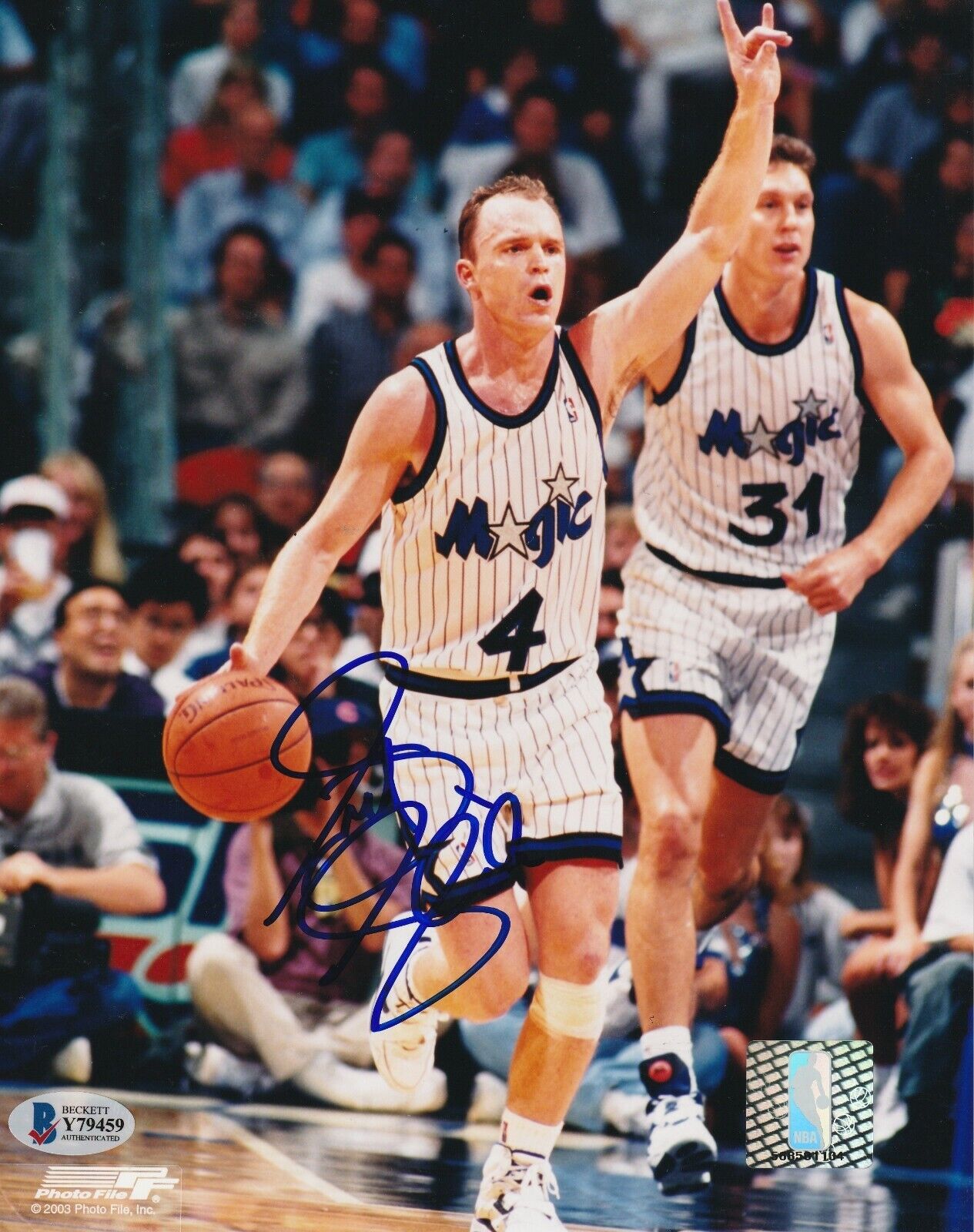 SCOTT SKILES Signed Orlando MAGIC 8x10 Photo Poster painting w/ Beckett COA