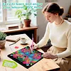 Neon-Regenbogen-Mandala-Schmetterling speziell geformte 5D-DIY-Teilbohrer-Diamanten-Punkte, Edelstein-Kunst-Kits mit Rahmen, Diamanten-Gem&auml;lde, Edelst