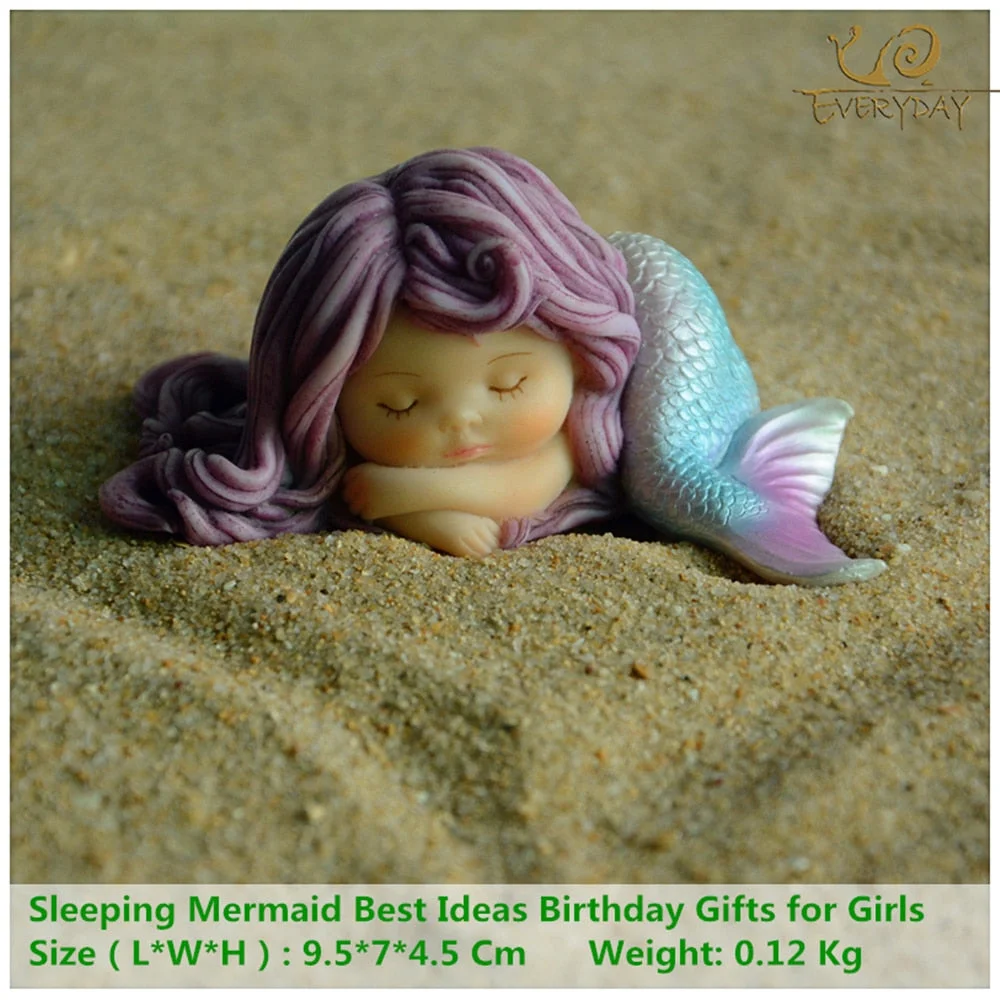 Everyday Collection Garden Fantasy Figurine Art Works Home Decor Gifts Resin Miniature Mermaid Princess Statue Fairy