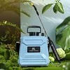 8L Pesticide Sprayer with Adjustable Shoulder Strap Electric Garden Flower Spraying Equipment Retractable Wand for Yard Lawn