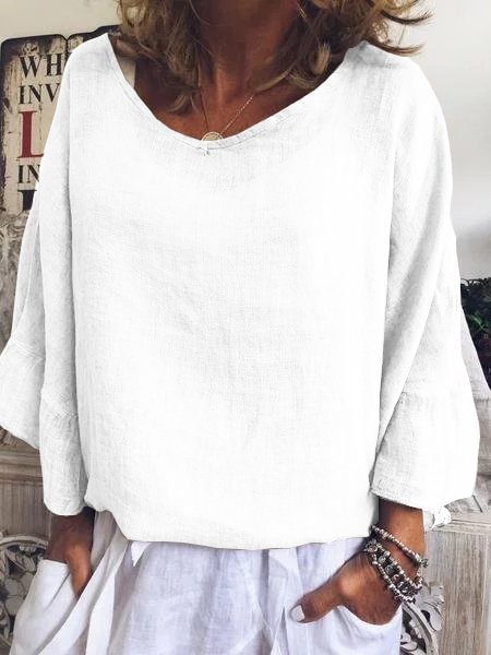 Solid Casual Long Sleeve Shirts