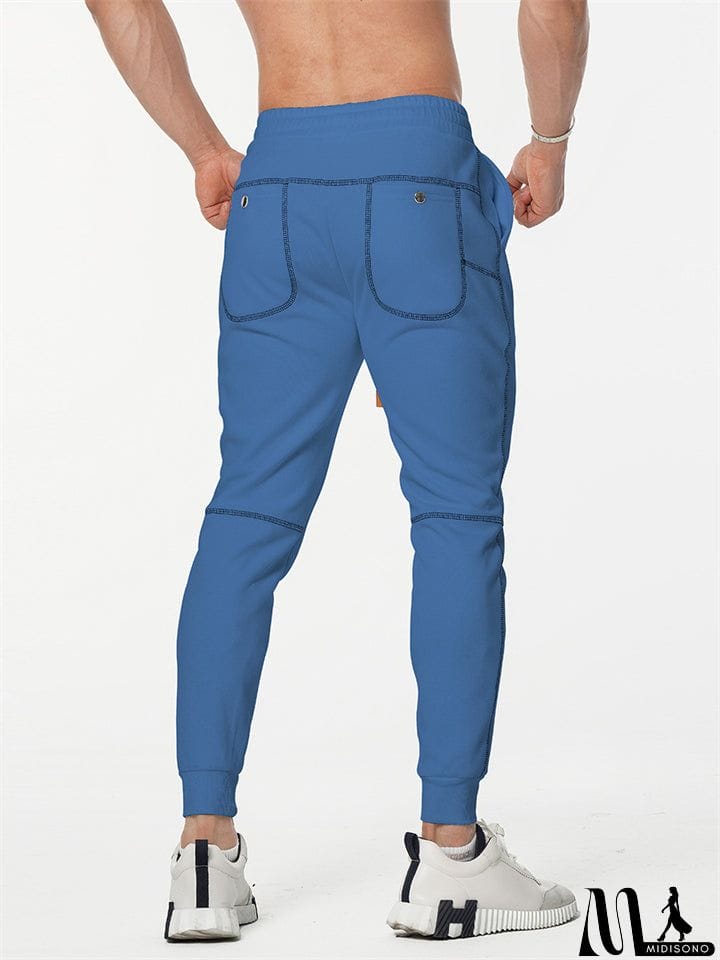 MidiSono - Male Autumn Casual Slim Fit Stretch Sweat Pants