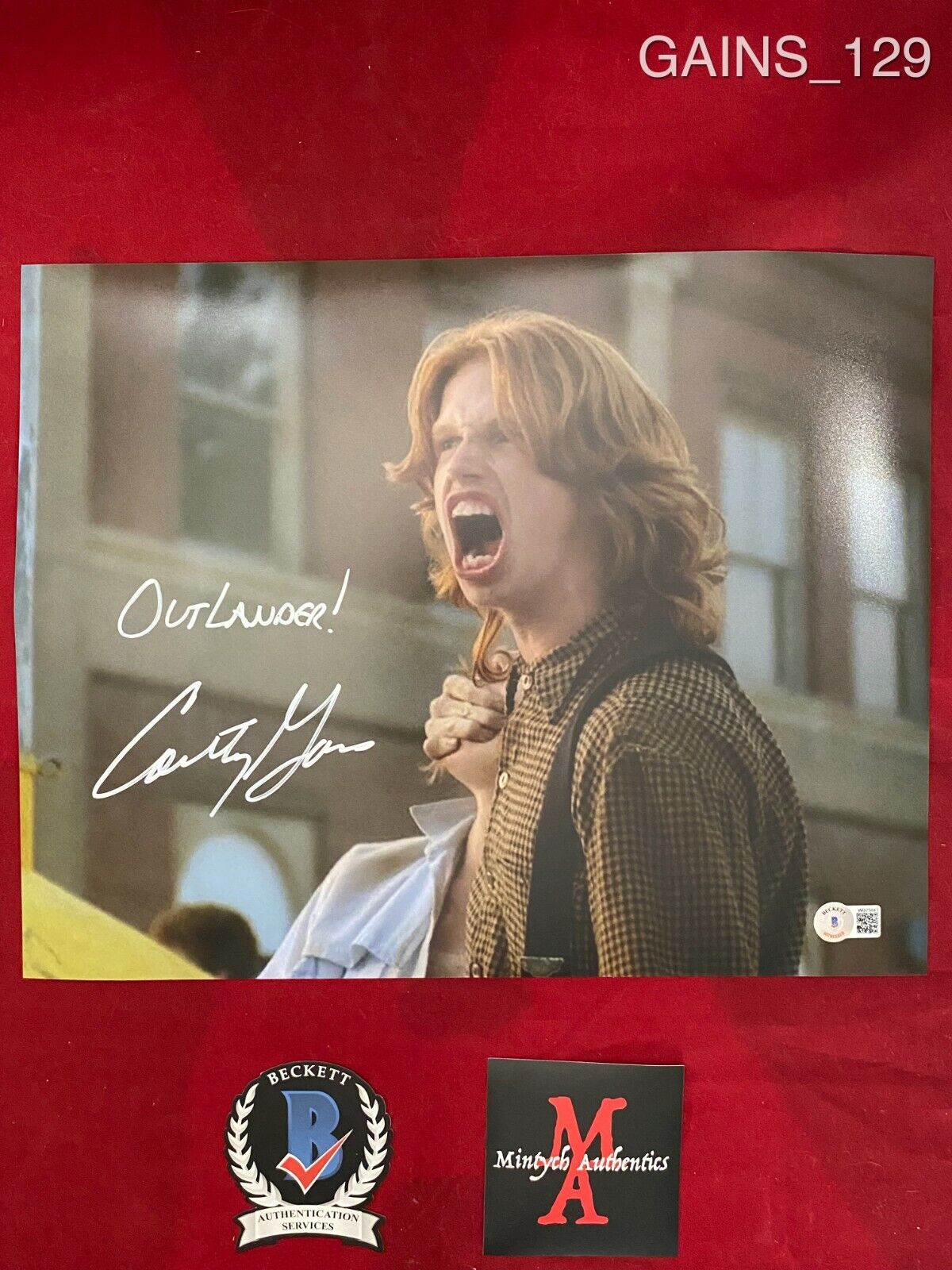 COURTNEY GAINS AUTOGRAPHED SIGNED 11x14 Photo Poster painting! CHILDREN OF THE CORN! BECKETT!