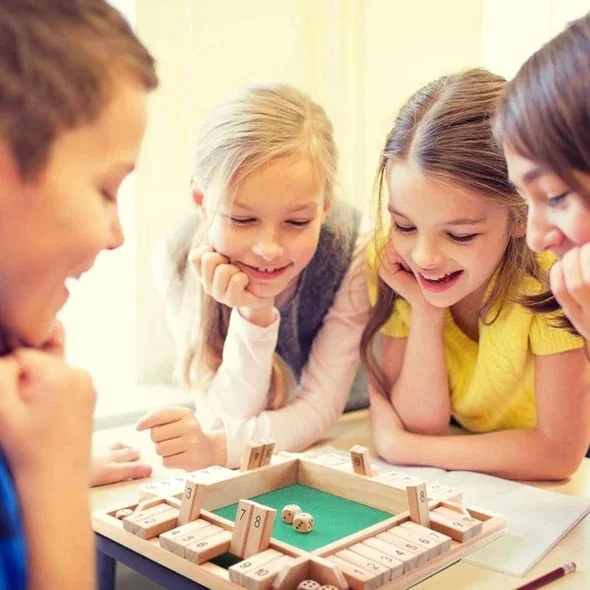 Wooden Board Math Game