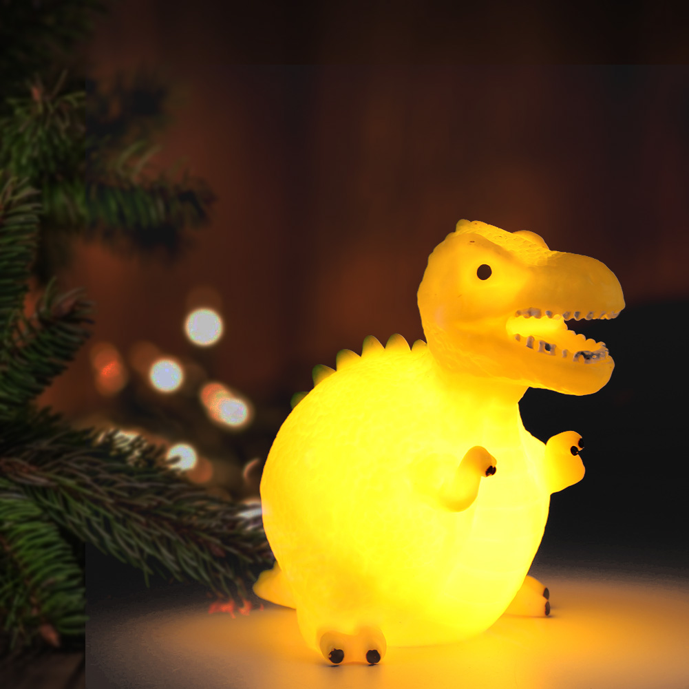 

Cute Dinosaur Small Soft Vinyl Cartoon Animal-Night Light, 501 Original