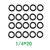 40pcs Power Pressure Washer O-Rings for 1/4 3/8 M22 Quick Connect Coupler