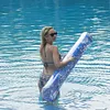 65 Inch Inflatable Jumbo Pool Noodles Floats for Kids and Adults (Silver)