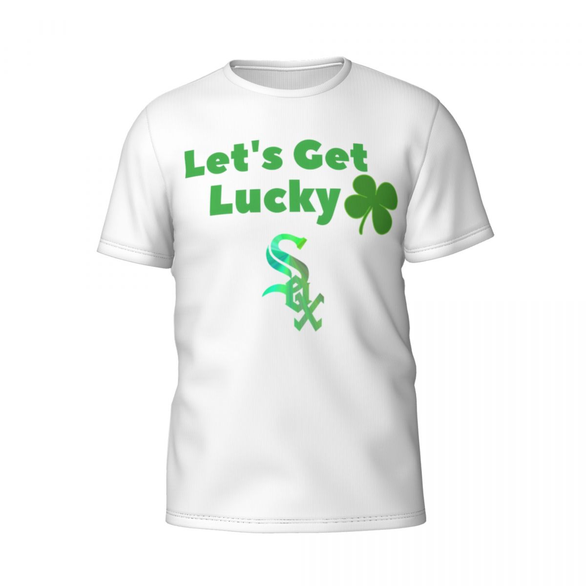 Chicago White Sox Get Lucky Clover St. Patrick's Day Short-Sleeve Men's T-Shirt