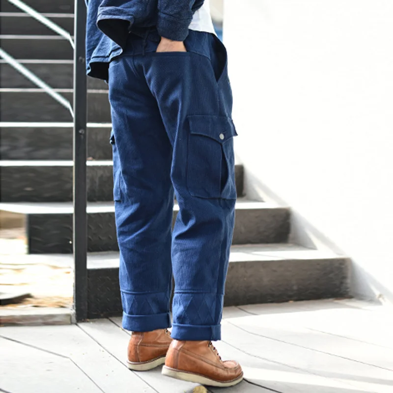 Fashion Vertical Stripe Straight Leg Loose Trousers