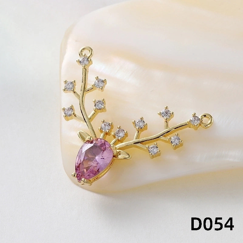 1 Piece Copper Lion Elephant Horse Pendant