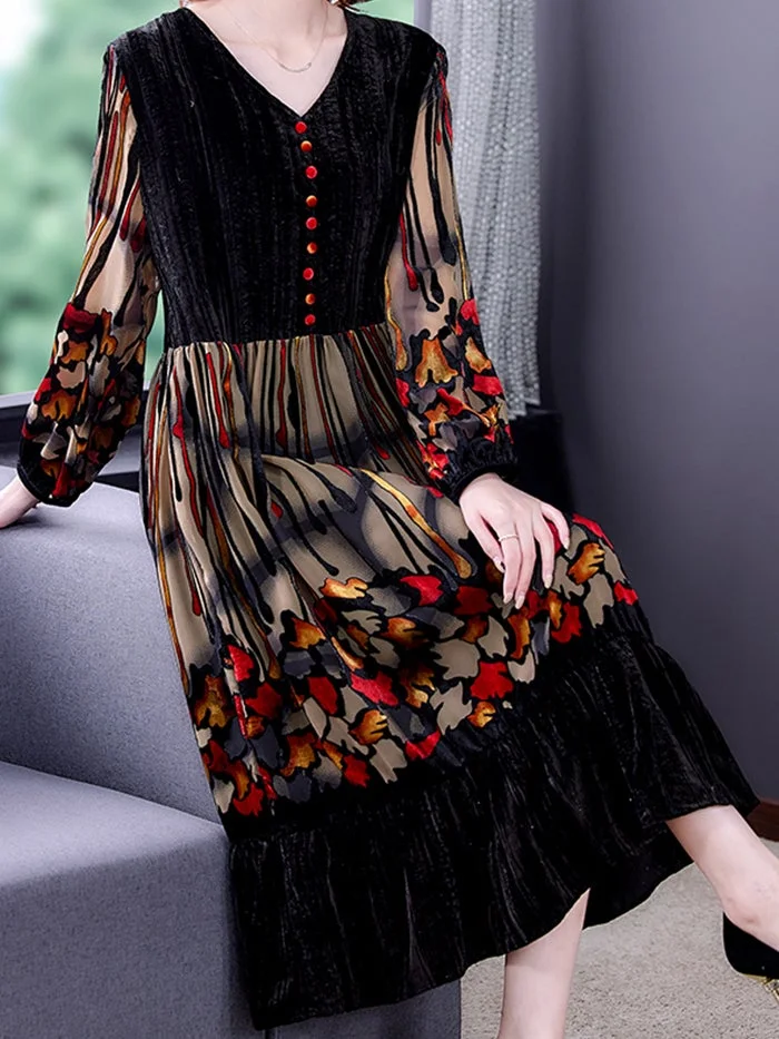 Stylish and Elegant Velvet Dress