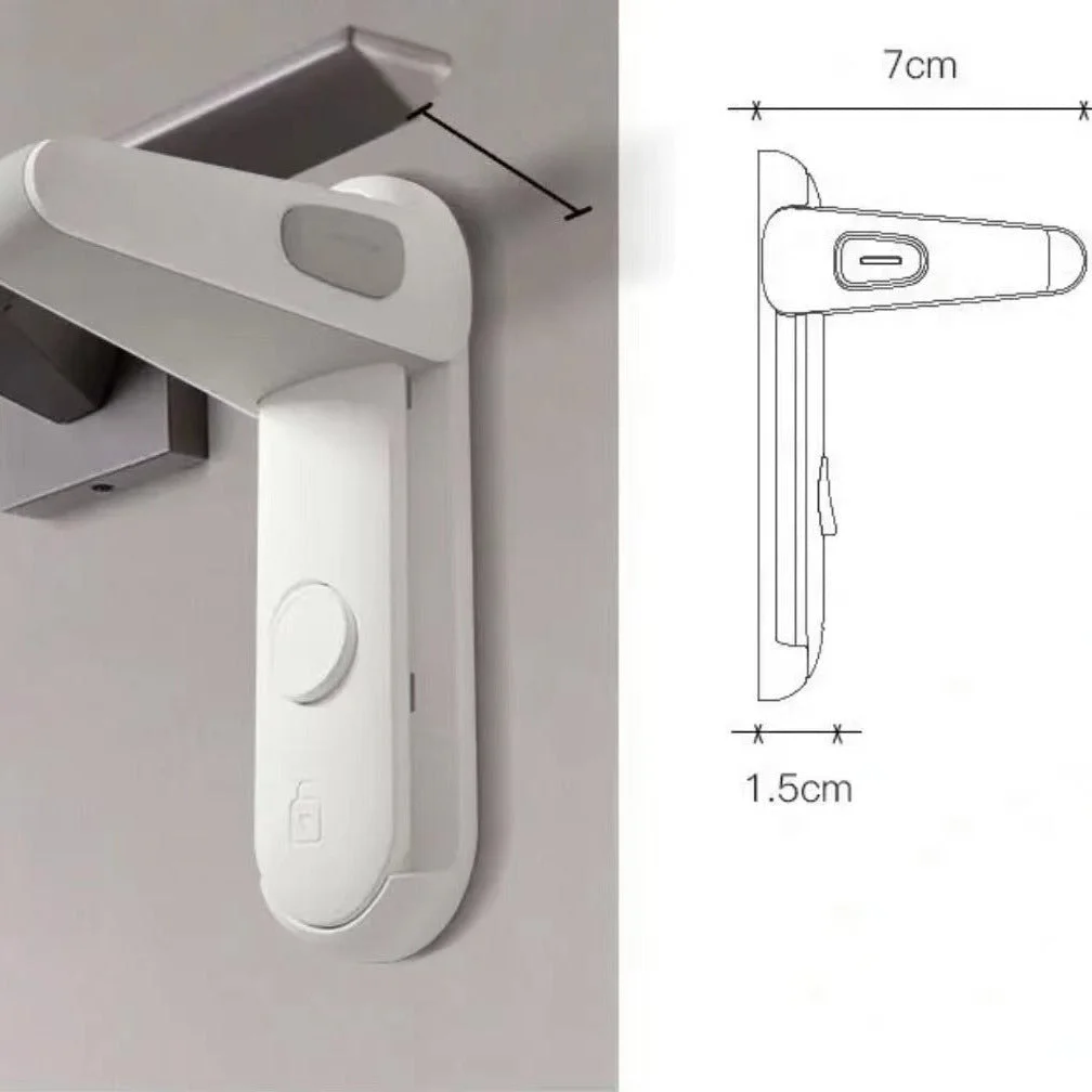 Door Handle Safety Lock Anti-Theft Child Lock Safety Door Protection Lock