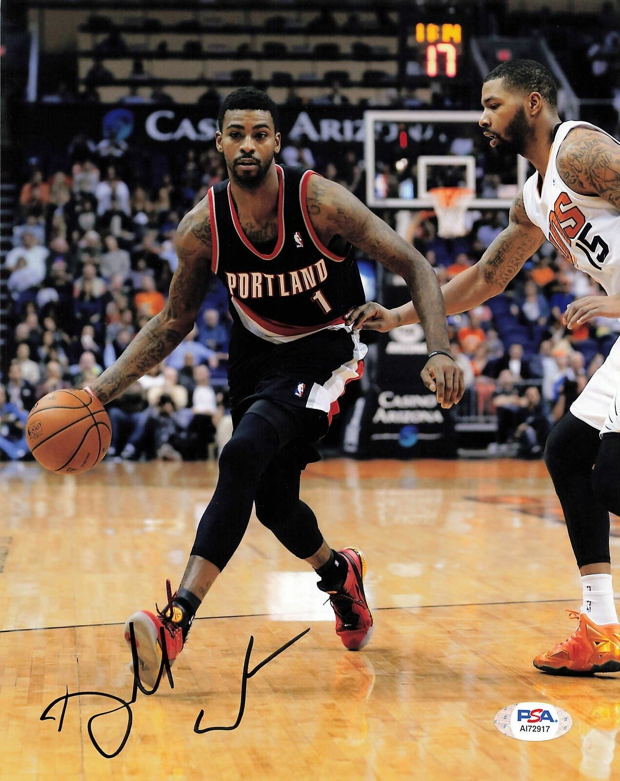 Dorell Wright signed 8x10 Photo Poster painting PSA/DNA Portland Trailblazers Autographed