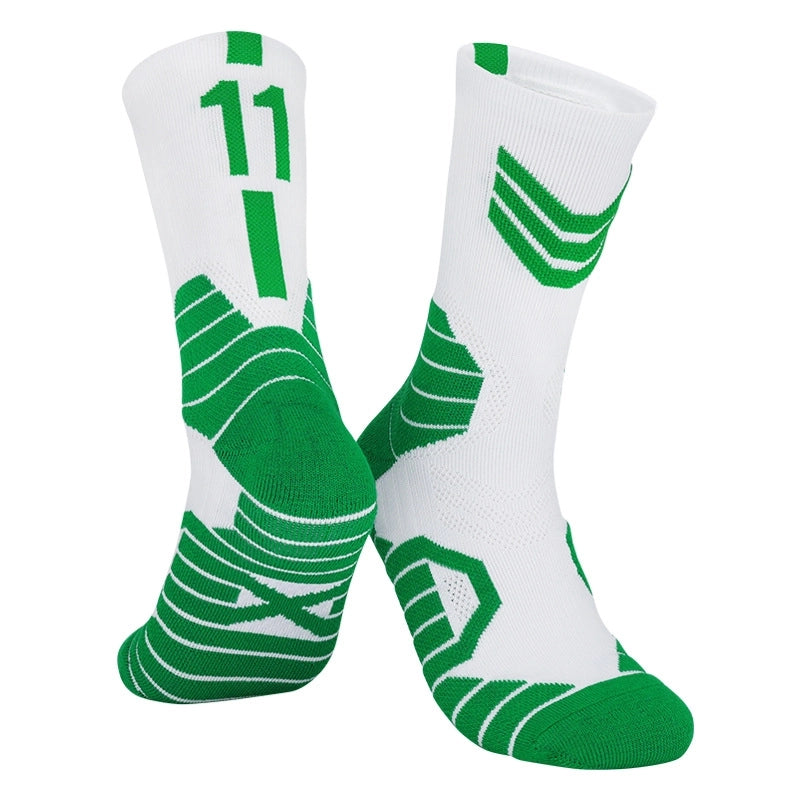Curry Professional Basketball Socks Men’s High-top Breathable Combat Socks Training Mid-calf Socks Non-slip Sports Socks Men’s