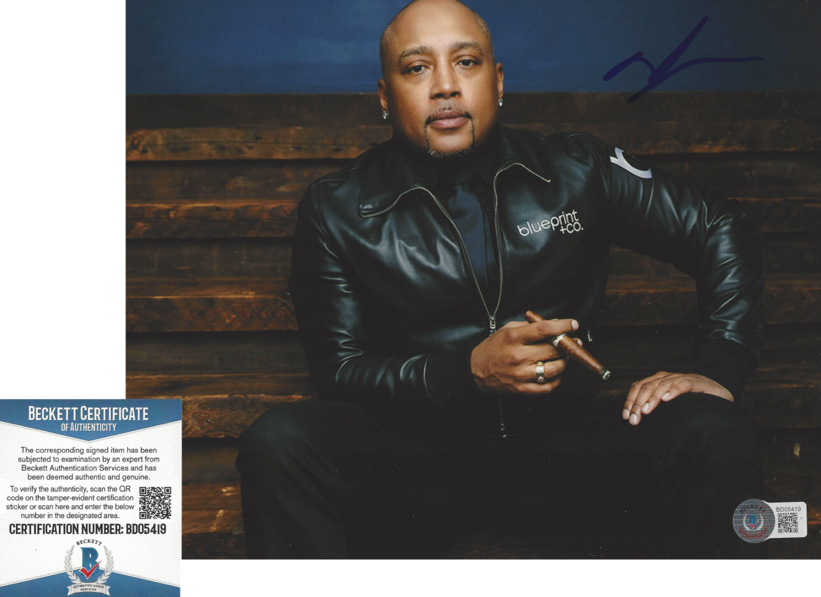 INVESTOR DAYMOND JOHN SIGNED SHARK TANK 8x10 Photo Poster painting FUBU TV SHOW BECKETT COA BAS