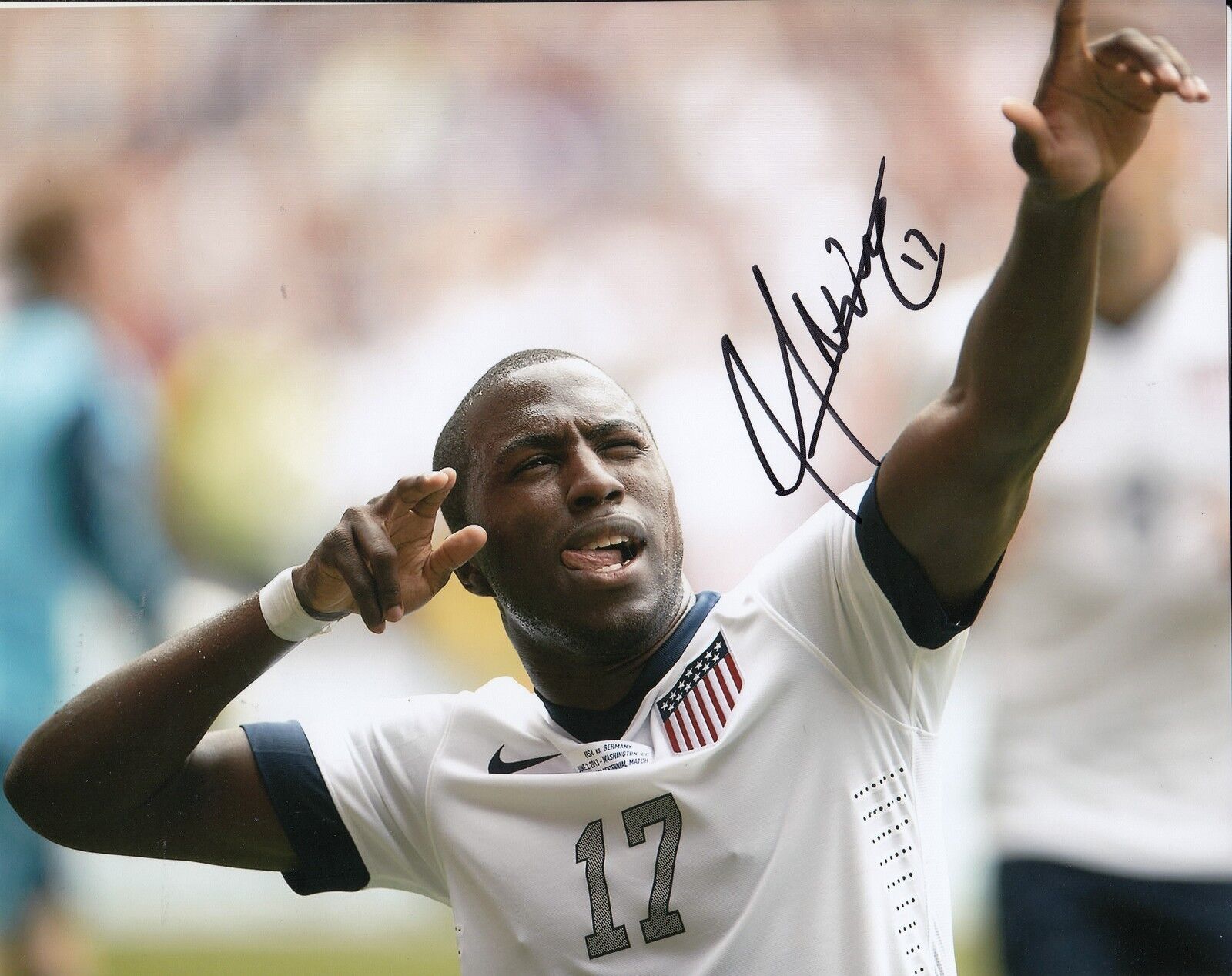 JOZE ALTIDORE signed *TEAM USA* MLS SOCCER 8X10 Photo Poster painting W/COA (TORONTO FC) #3