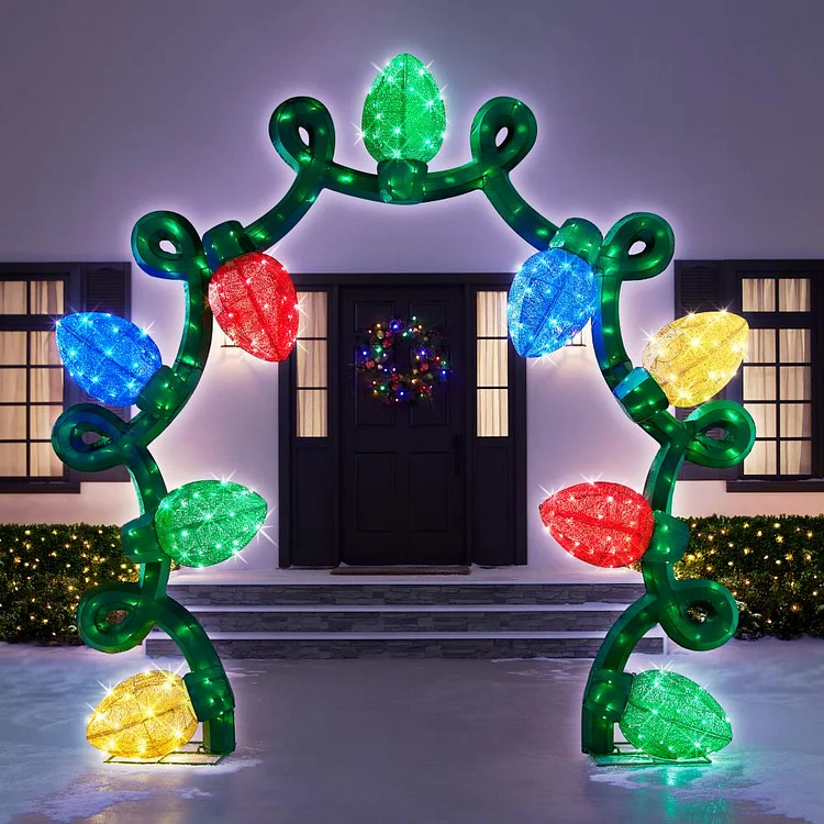 🔥kukelife🔥The 8 1/2' Illuminating Festive Archway