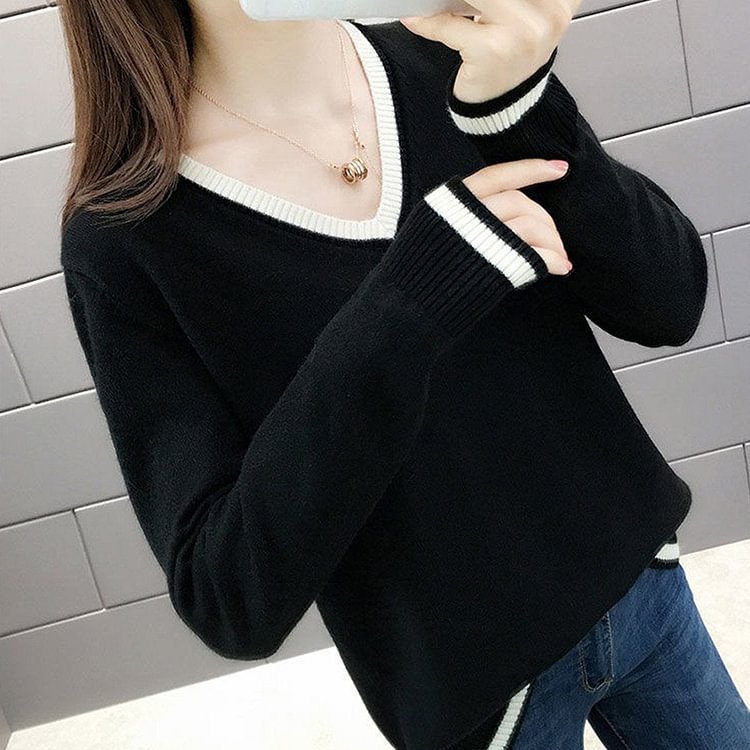 【TODAY FLASH SALE】Long Sleeve Shift Casual Sweater