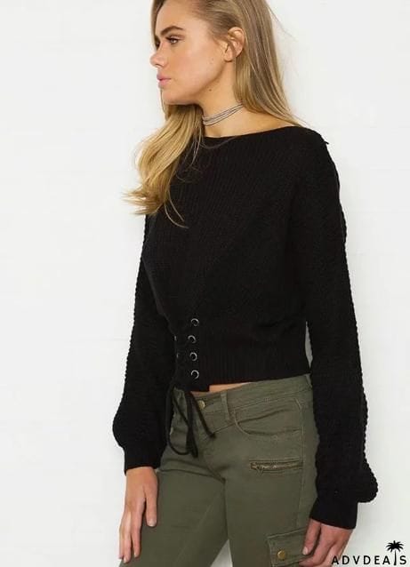 Off Shoulder Lightweight Chunky Sweater