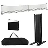 [US Local Warehouse] 22ft Telescopic Peak Ball Posts with Wheels Movable Net Posts Frame Pickleball Training Netting for Indoor & Outdoor Courts
