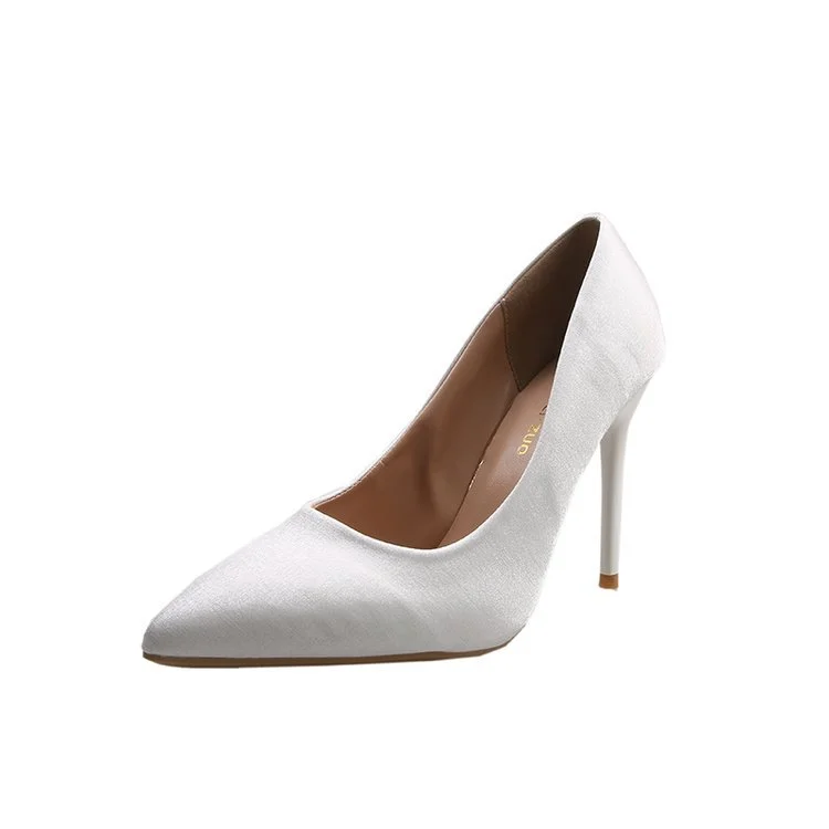 Wongn Wongn 2023 New Fashion Pointed High Heels Professional Work Shoes Korean Version OL Fine Heel Single Shoes Women