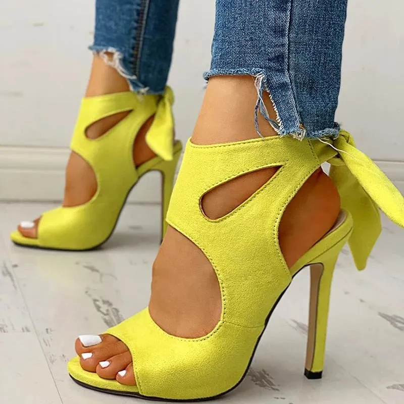 2020 New Women summer Thin High Heels embroidered Peep Toe gladiator pumps office sandals party shoes