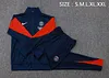 2025/2026 Psg Paris Saint-Germain Long Zipped Jacket Royal Blue Football Shirt 1:1 Thai Quality